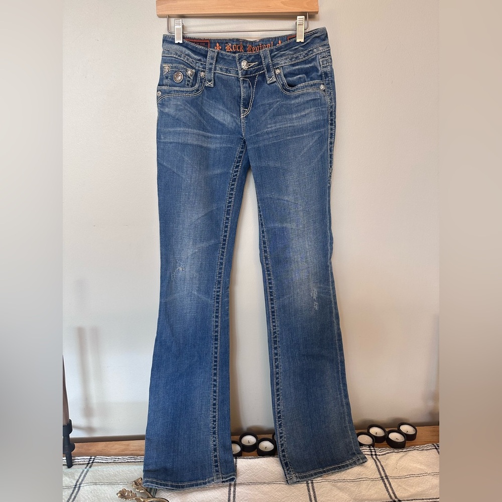 Never worn Rock Revival “Janet” bootcut jeans Size 28-$100